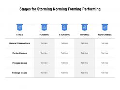 Stages For Storming Norming Forming Performing