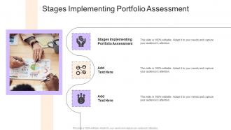 Stages Implementing Portfolio Assessment In Powerpoint And Google Slides Cpb