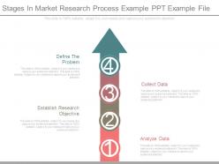 Stages in market research process example ppt example file