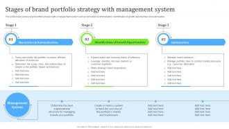 Stages Of Brand Portfolio Strategy With Management System Ppt File Design Ideas