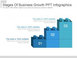 Stages of business growth ppt infographics