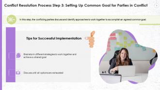 Stages Of Conflict Resolution Process Training Ppt