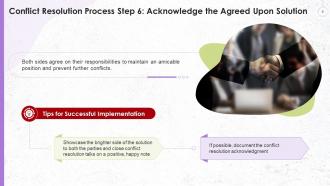 Stages Of Conflict Resolution Process Training Ppt