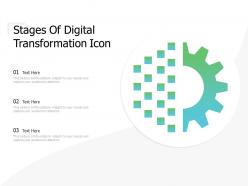 Stages of digital transformation icon