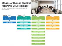 Stages of human capital planning development