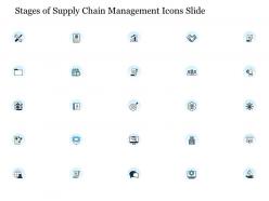 Stages of supply chain management icons slide ppt icon