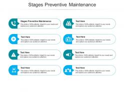 Stages preventive maintenance ppt powerpoint presentation model visuals cpb