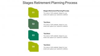 Stages retirement planning process ppt powerpoint presentation infographic template example file cpb
