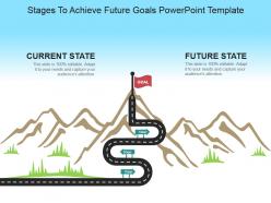 Stages to achieve future goals powerpoint template