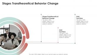 Stages Transtheoretical Behavior Change In Powerpoint And Google Slides Cpb