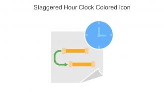 Staggered Hour Clock Colored Icon In Powerpoint Pptx Png And Editable Eps Format