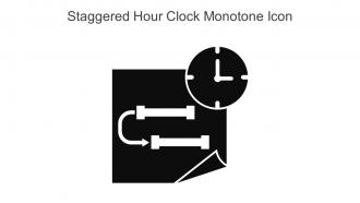 Staggered Hour Clock Monotone Icon In Powerpoint Pptx Png And Editable Eps Format