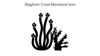 Staghorn Coral Monotone Icon In Powerpoint Pptx Png And Editable Eps Format