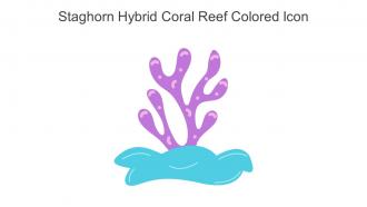 Staghorn Hybrid Coral Reef Colored Icon In Powerpoint Pptx Png And Editable Eps Format