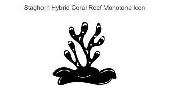 Staghorn Hybrid Coral Reef Monotone Icon In Powerpoint Pptx Png And Editable Eps Format