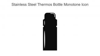 Stainless Steel Thermos Bottle Monotone Icon In Powerpoint Pptx Png And Editable Eps Format