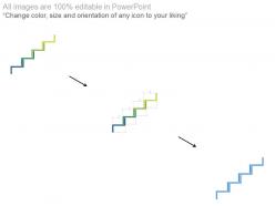 Stair design year based timeline diagram powerpoint slides