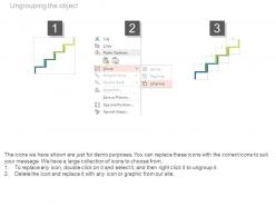 Stair design year based timeline diagram powerpoint slides