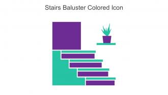Stairs Baluster Colored Icon In Powerpoint Pptx Png And Editable Eps Format