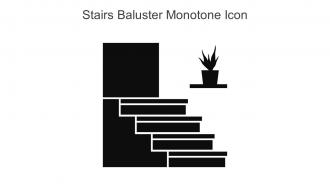 Stairs Baluster Monotone Icon In Powerpoint Pptx Png And Editable Eps Format