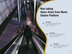 Stairs Down Platform Commuters Movement Prohibition Audience Individual