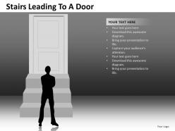 Stairs leading to a door powerpoint presentation slides db