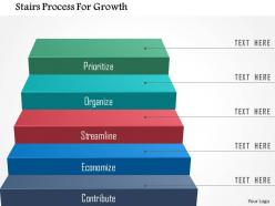 Stairs process for growth powerpoint templates