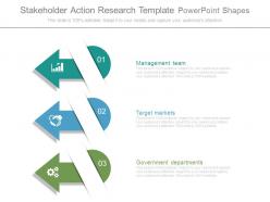 Stakeholder action research template powerpoint shapes