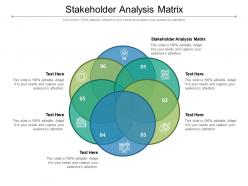 Stakeholder analysis matrix ppt powerpoint presentation summary slide cpb