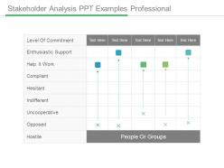 Stakeholder analysis ppt examples professional