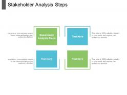 Stakeholder analysis steps ppt powerpoint presentation files cpb