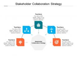 Stakeholder collaboration strategy ppt powerpoint presentation show icons cpb