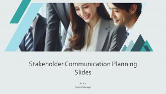 Stakeholder Communication Planning Slides PPT Outline AT