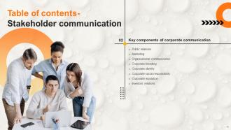 Stakeholder Communication Powerpoint Presentation Slides Strategy CD Professional Images
