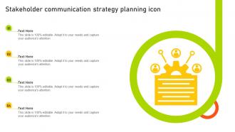 Stakeholder Communication Strategy Planning Icon