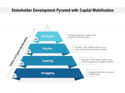Stakeholder development pyramid with capital mobilisation