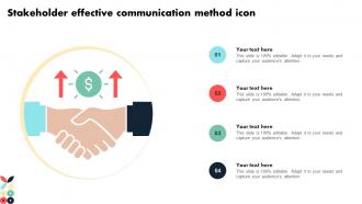 Stakeholder Effective Communication Method Icon