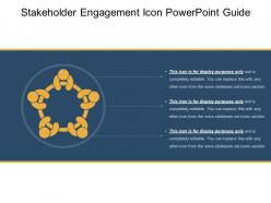 Stakeholder engagement icon powerpoint guide