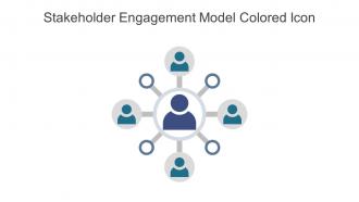Stakeholder Engagement Model Colored Icon In Powerpoint Pptx Png And Editable Eps Format