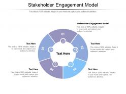 Stakeholder engagement model ppt powerpoint presentation file demonstration cpb