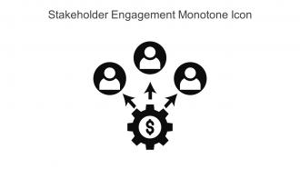 Stakeholder Engagement Monotone Icon In Powerpoint Pptx Png And Editable Eps Format