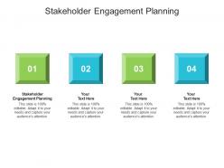Stakeholder engagement planning ppt powerpoint presentation file skills cpb