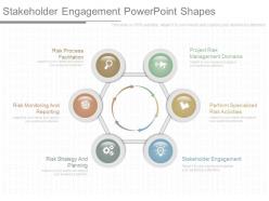 Stakeholder engagement powerpoint shapes