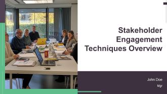 Stakeholder Engagement Techniques Overview PPT Guidelines AT