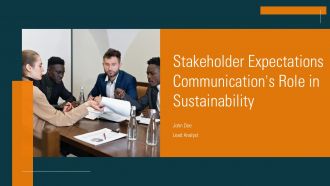 Stakeholder Expectations Communications Role In Sustainability PPT Presentation ACP