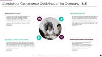 Stakeholder governance company parties corporate governance guidelines structure company