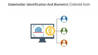 Stakeholder Identification And Biometric Colored Icon In Powerpoint Pptx Png And Editable Eps Format
