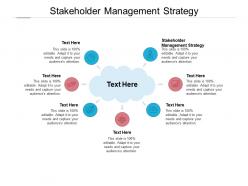 Stakeholder management strategy ppt powerpoint presentation model guide cpb