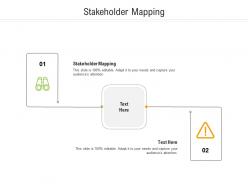 Stakeholder mapping ppt powerpoint presentation layouts infographic template cpb