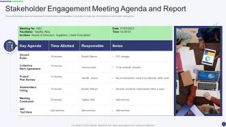 Stakeholder Meeting Powerpoint Ppt Template Bundles